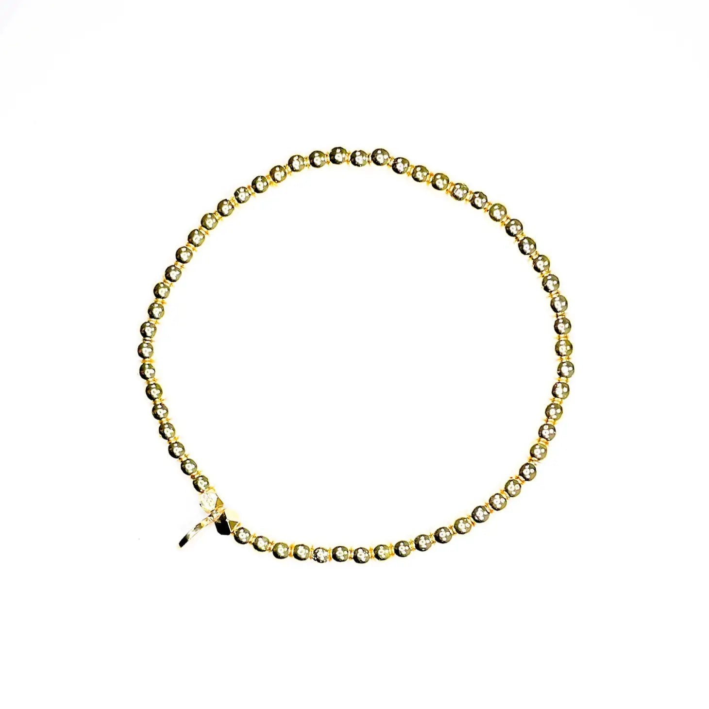 Gold Hematite Stacking Bracelet- Assorted Bead Size/Bracelet Length