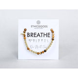 Gold Morse Code Bracelet | BREATHE