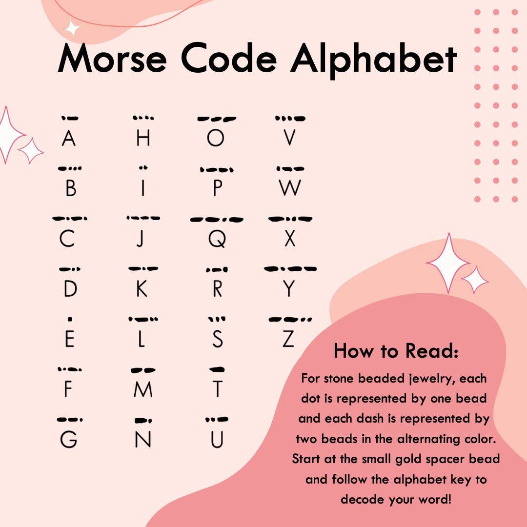 Gold Morse Code Bracelet | Daughter