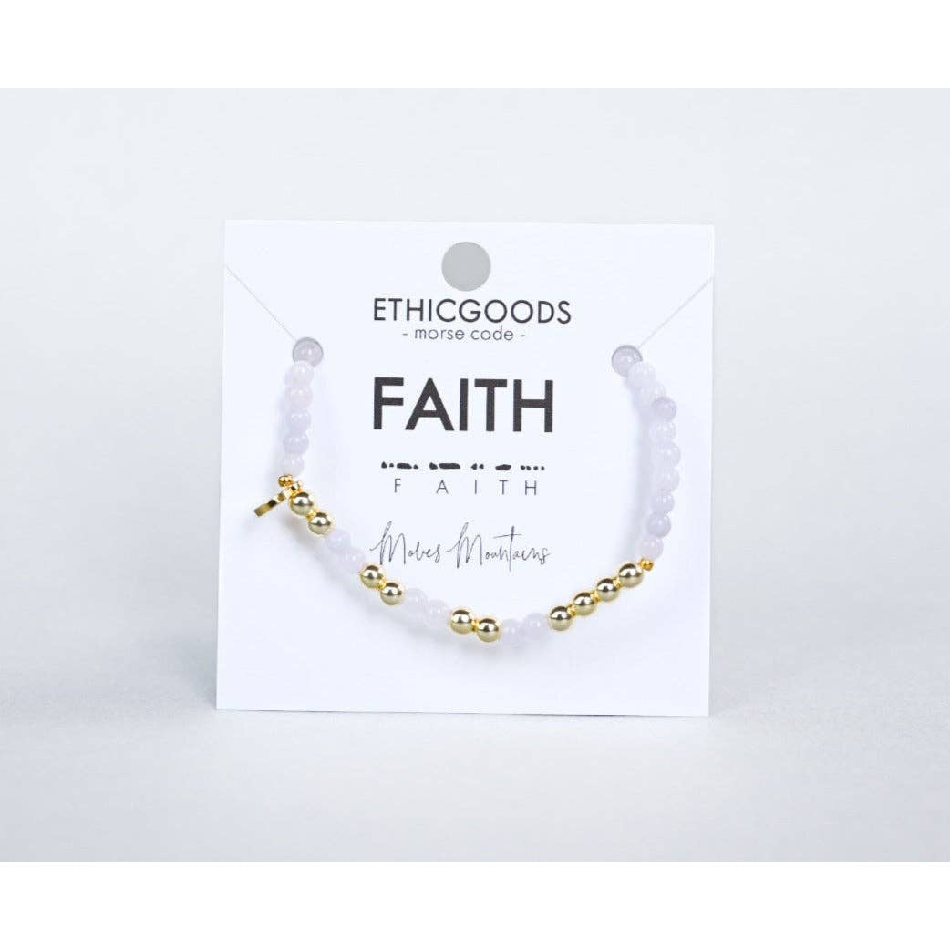 Gold Morse Code Bracelet | FAITH