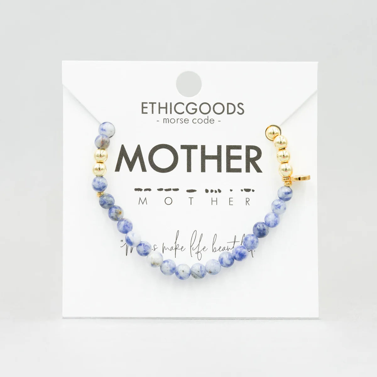 Gold Morse Code Bracelet l MOTHER