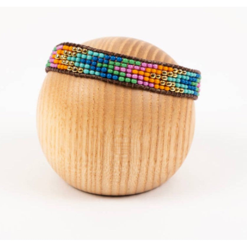 Golden Arrows Beaded Bracelet- Assorted Colors
