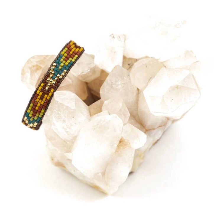 Golden Arrows Beaded Bracelet- Assorted Colors