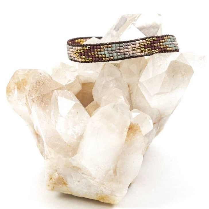 Golden Arrows Beaded Bracelet- Assorted Colors