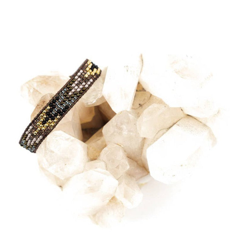 Golden Arrows Beaded Bracelet- Assorted Colors