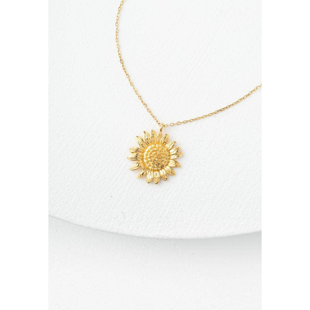 Golden Sunflower Necklace