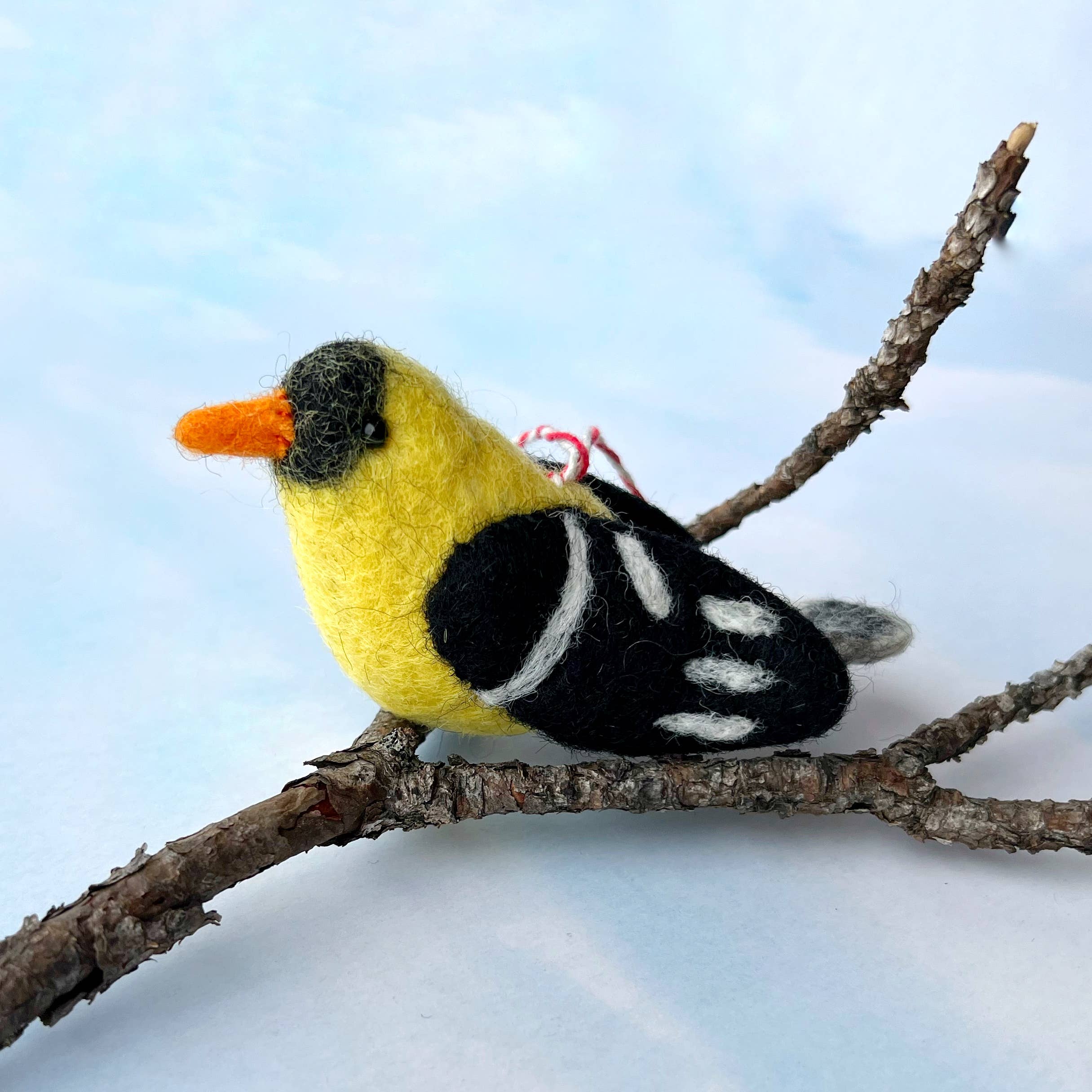 Goldfinch Felt Wool Ornament