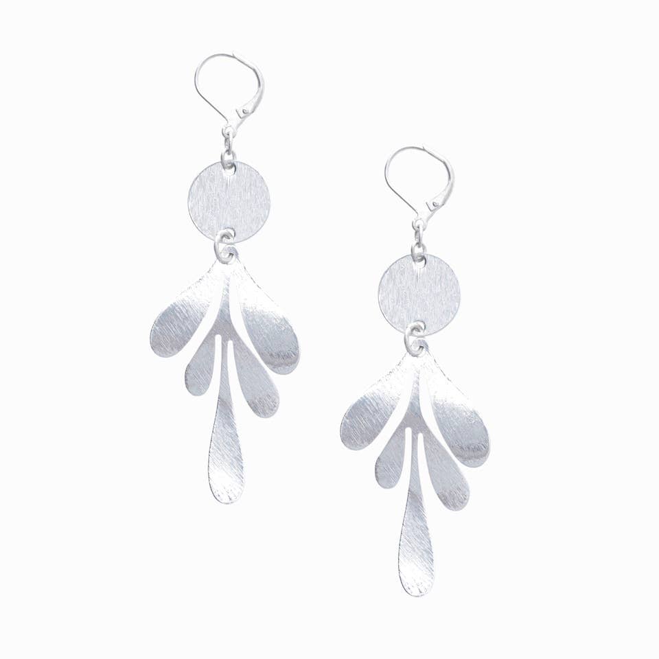 Graphic Leaf Earrings- Assorted