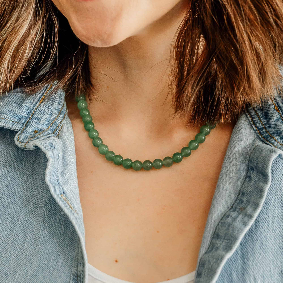 Green Aventurine Gemstone Necklace