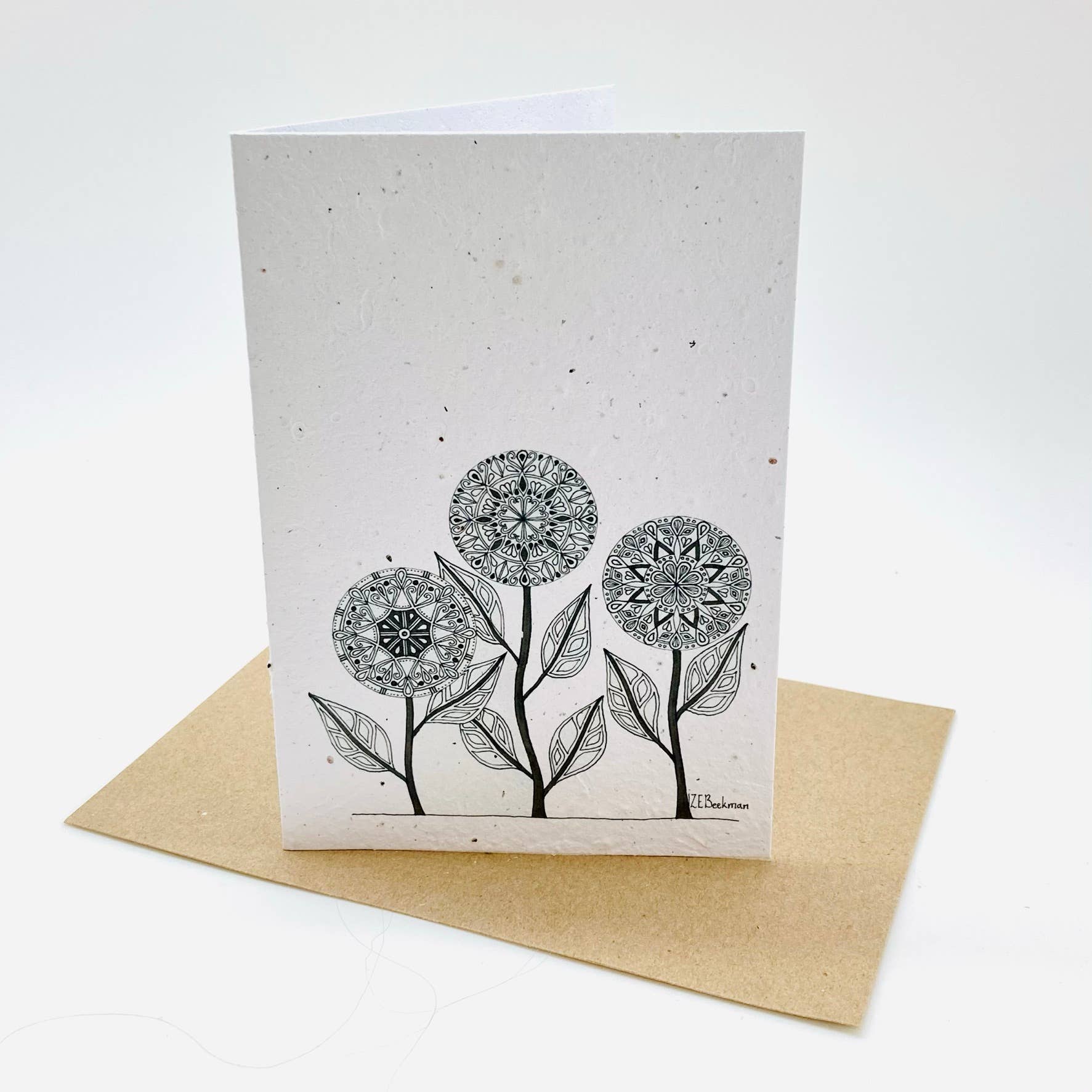 Growing Paper Card- Flower Garden