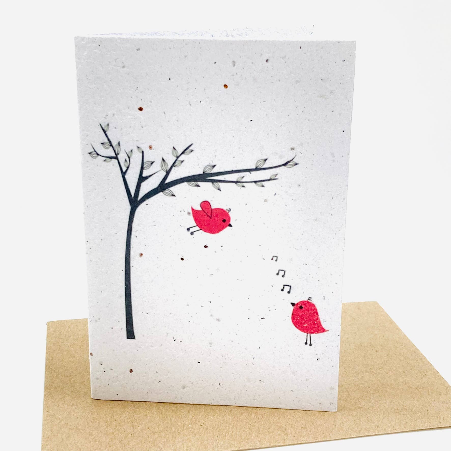 Growing Paper Card- Pink Birds