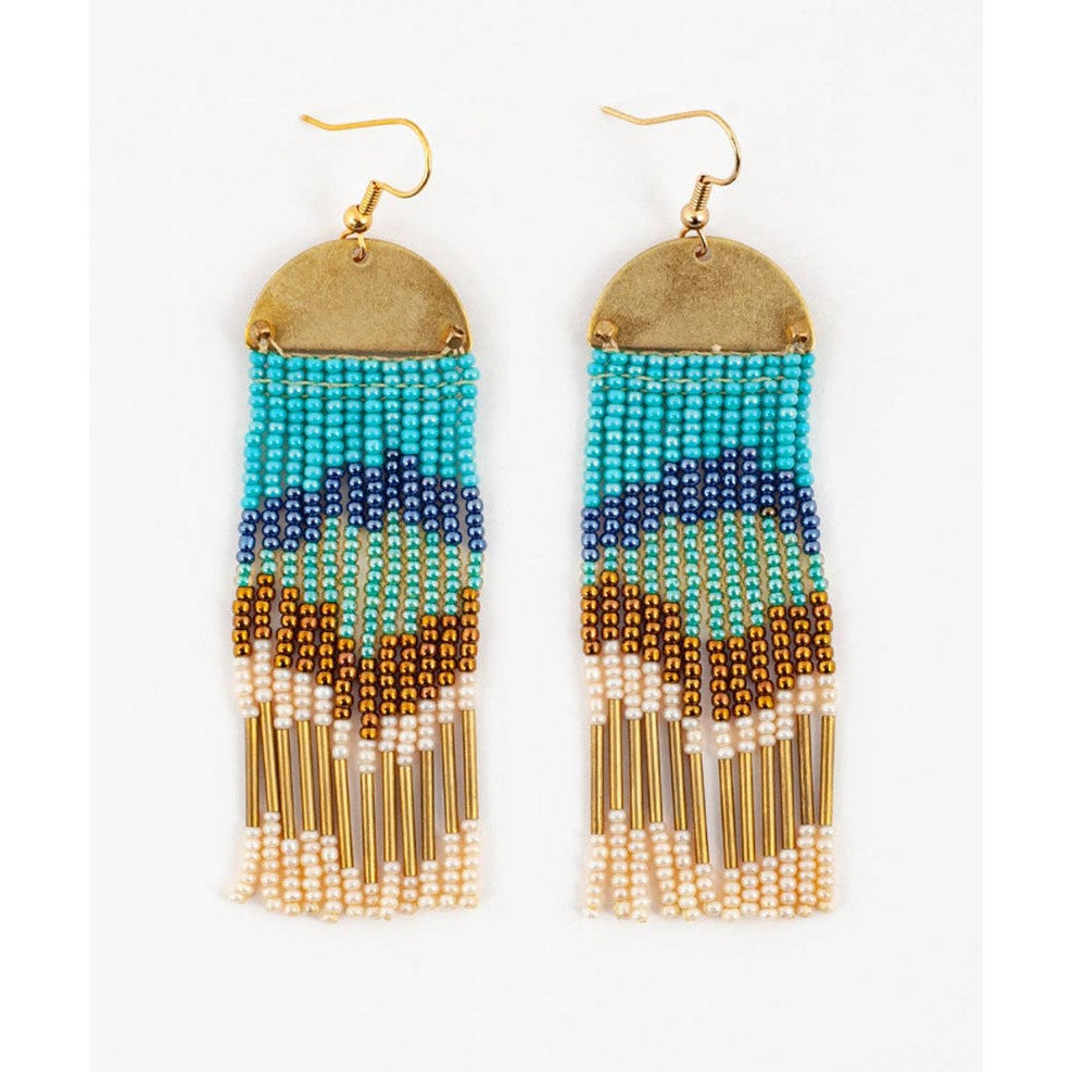 Half Moon Cascade Earrings - Assorted Colors