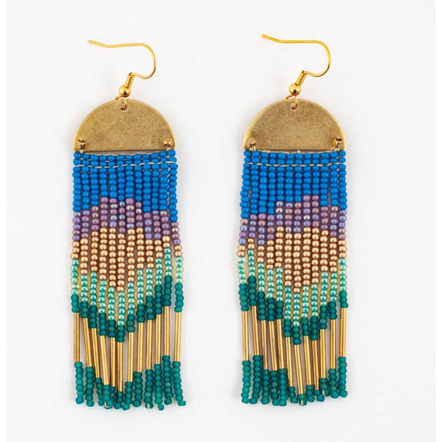 Half Moon Cascade Earrings - Assorted Colors