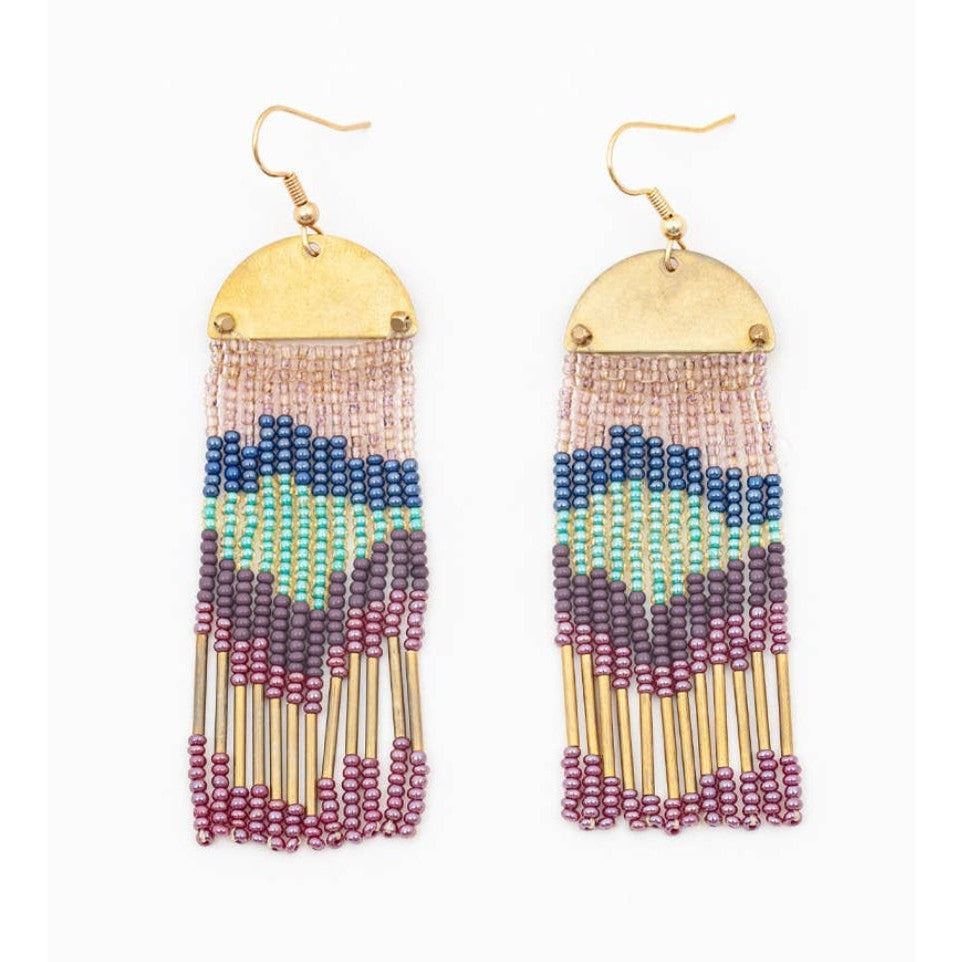 Half Moon Cascade Earrings - Assorted Colors