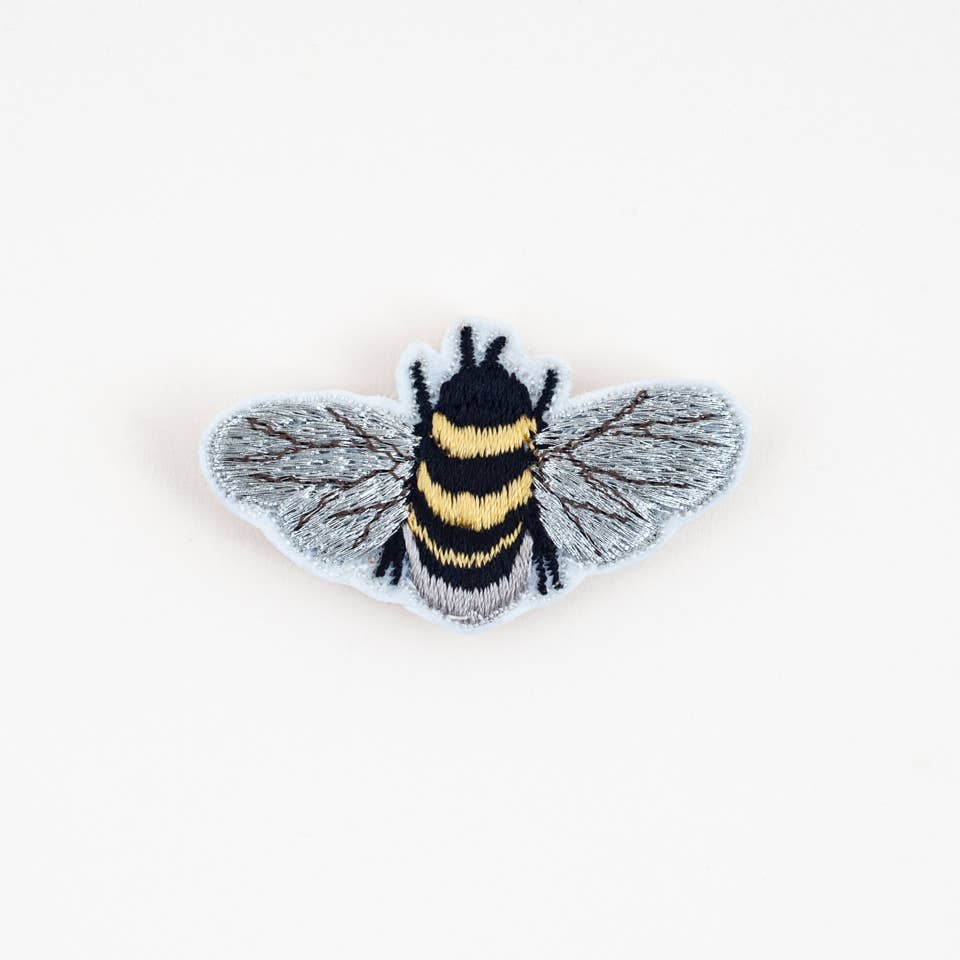 Hand Embroidered Bee Pin
