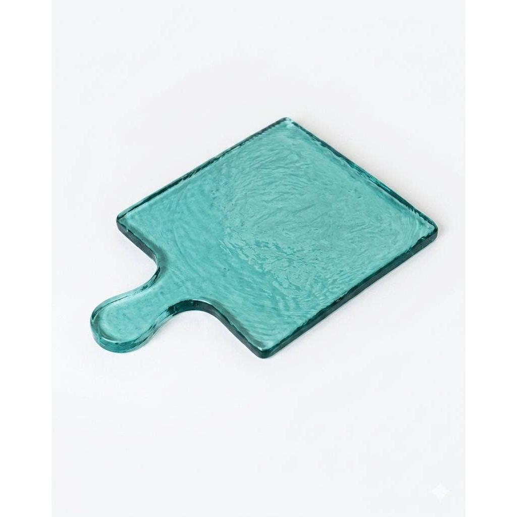 Handblown Hammered Glass Serving Board- Assorted Colors- Sold Individually (*Local Pickup/Local Delivery Only)