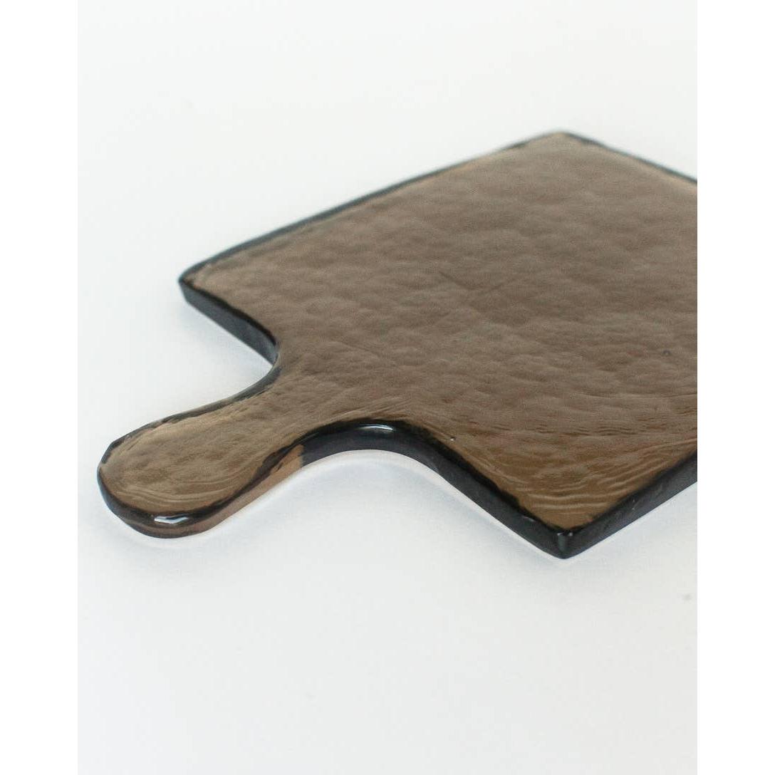 Handblown Hammered Glass Serving Board- Assorted Colors- Sold Individually (*Local Pickup/Local Delivery Only)