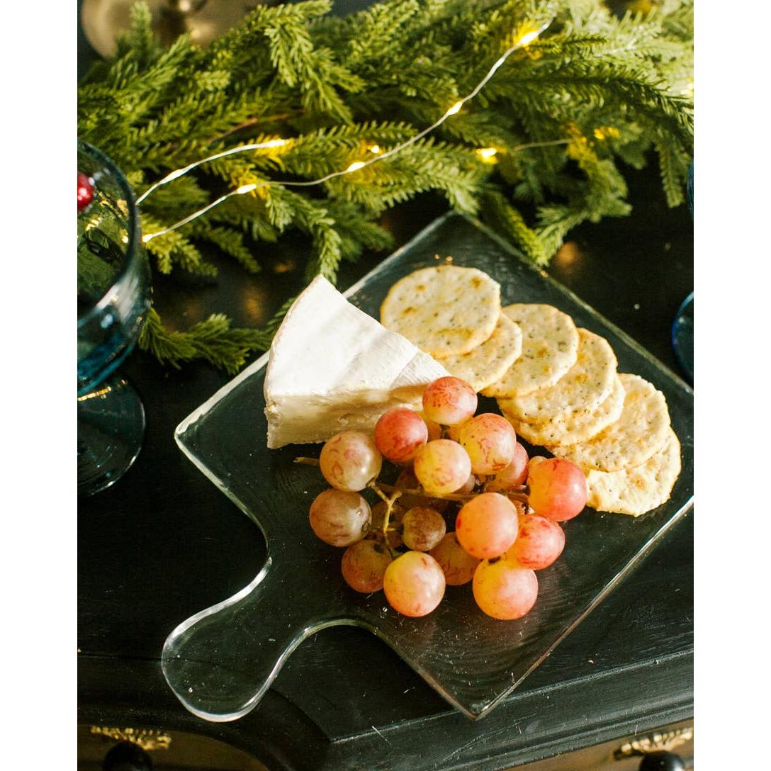 Handblown Hammered Glass Serving Board- Assorted Colors- Sold Individually (*Local Pickup/Local Delivery Only)