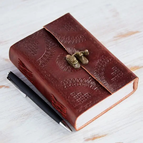 Handcrafted Embossed Leather Journal*- Assorted Sizes