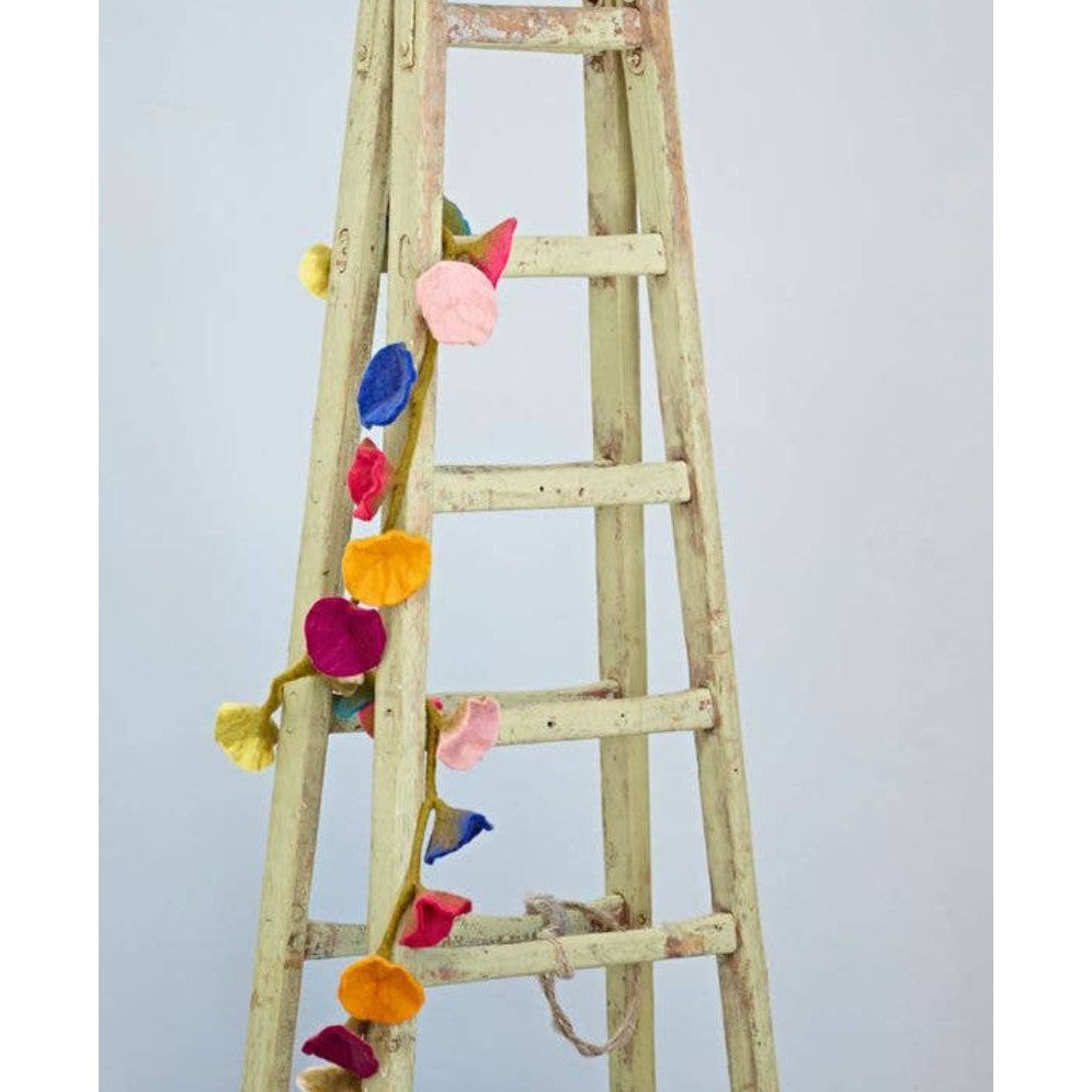 Handcrafted Felt Flower Garlands Decoration- Assorted Colors