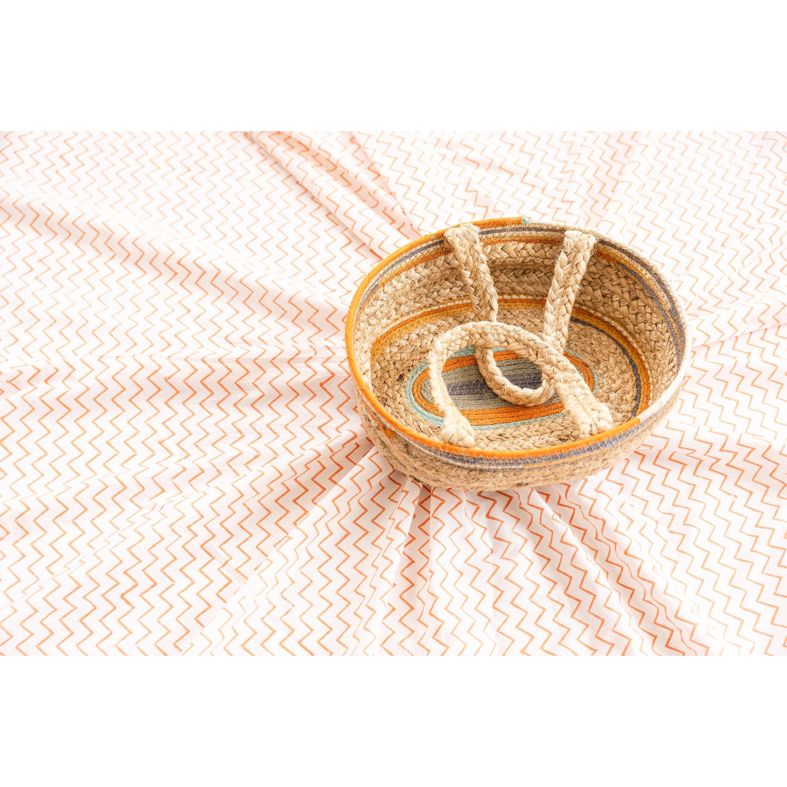 Handled Seagrass Basket - Assorted Colors