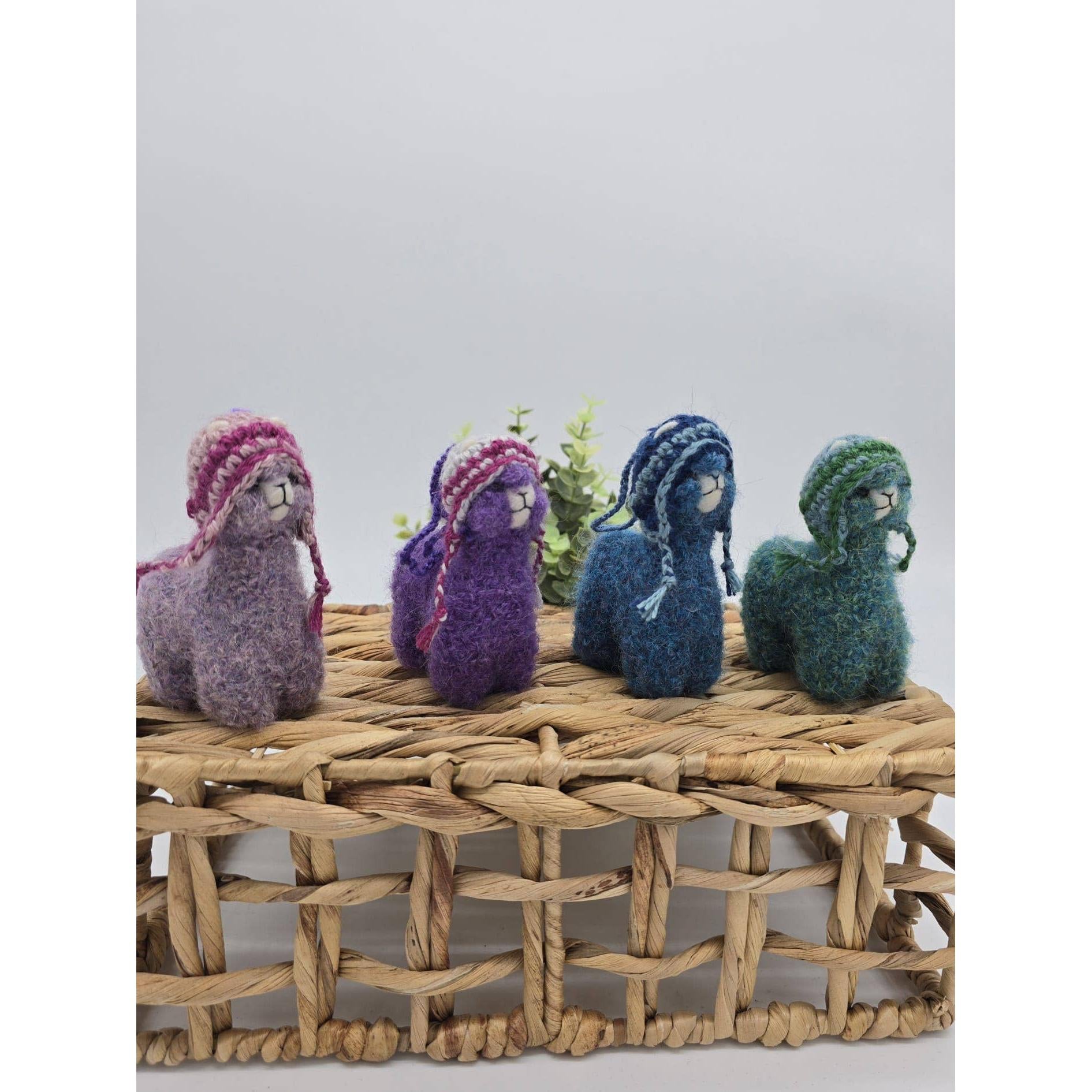 Handmade Alpaca Ornament- Assorted Colors- Sold Individually