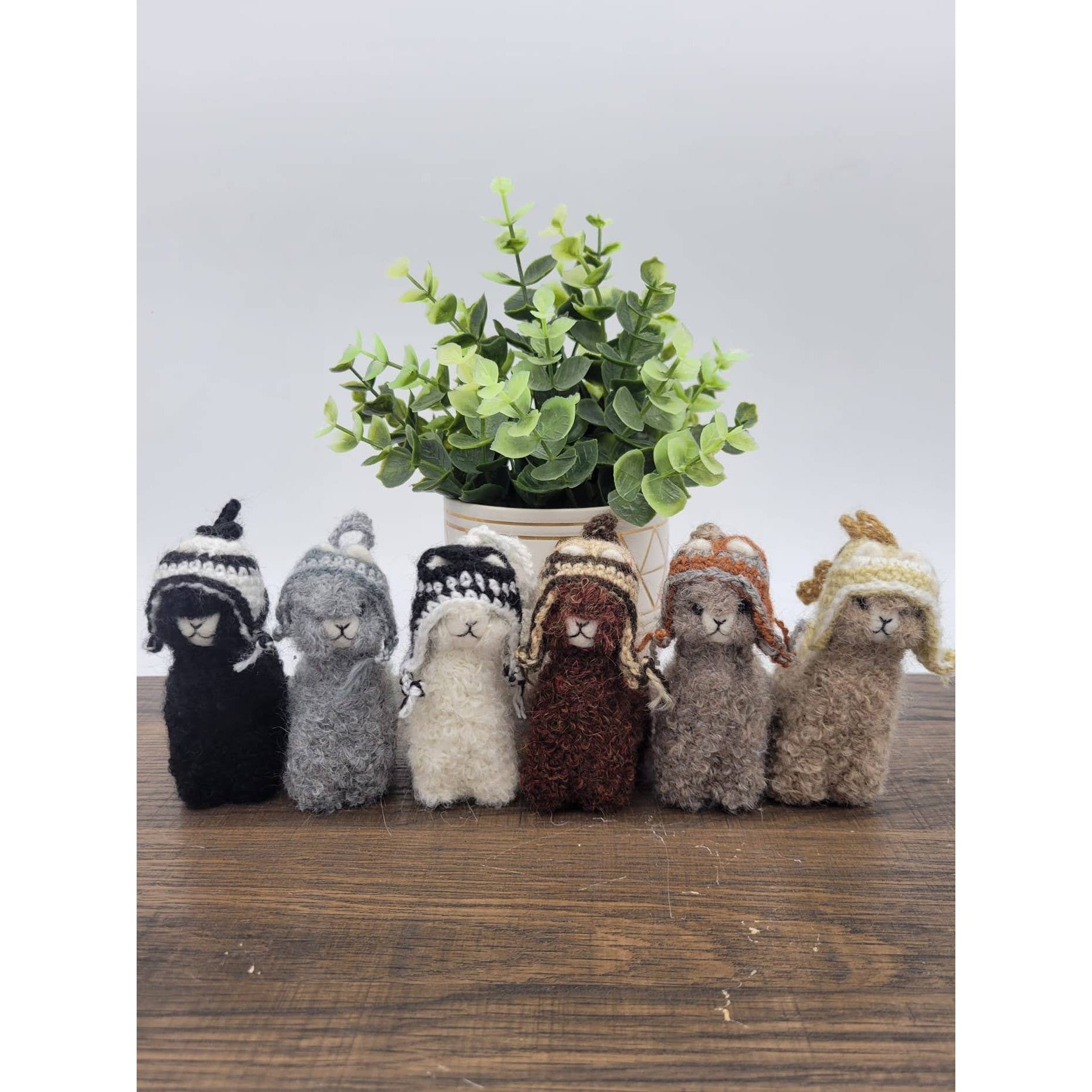 Handmade Alpaca Ornament- Assorted Colors- Sold Individually