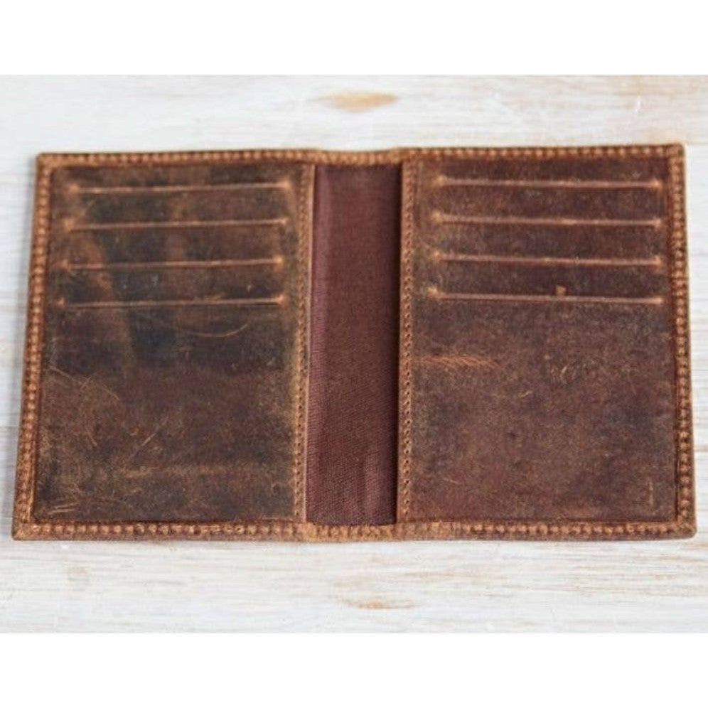 Handmade Buffalo Leather Credit Card Holder- Assorted Colors