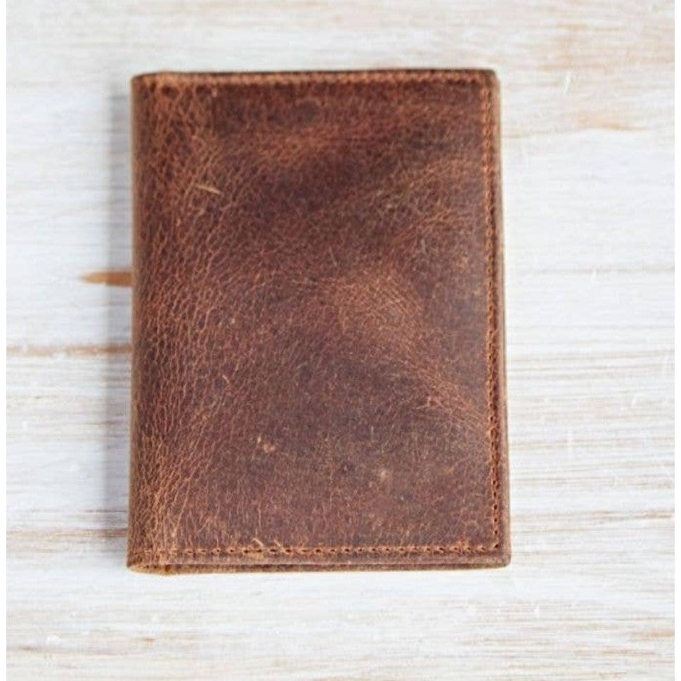 Handmade Buffalo Leather Credit Card Holder- Assorted Colors