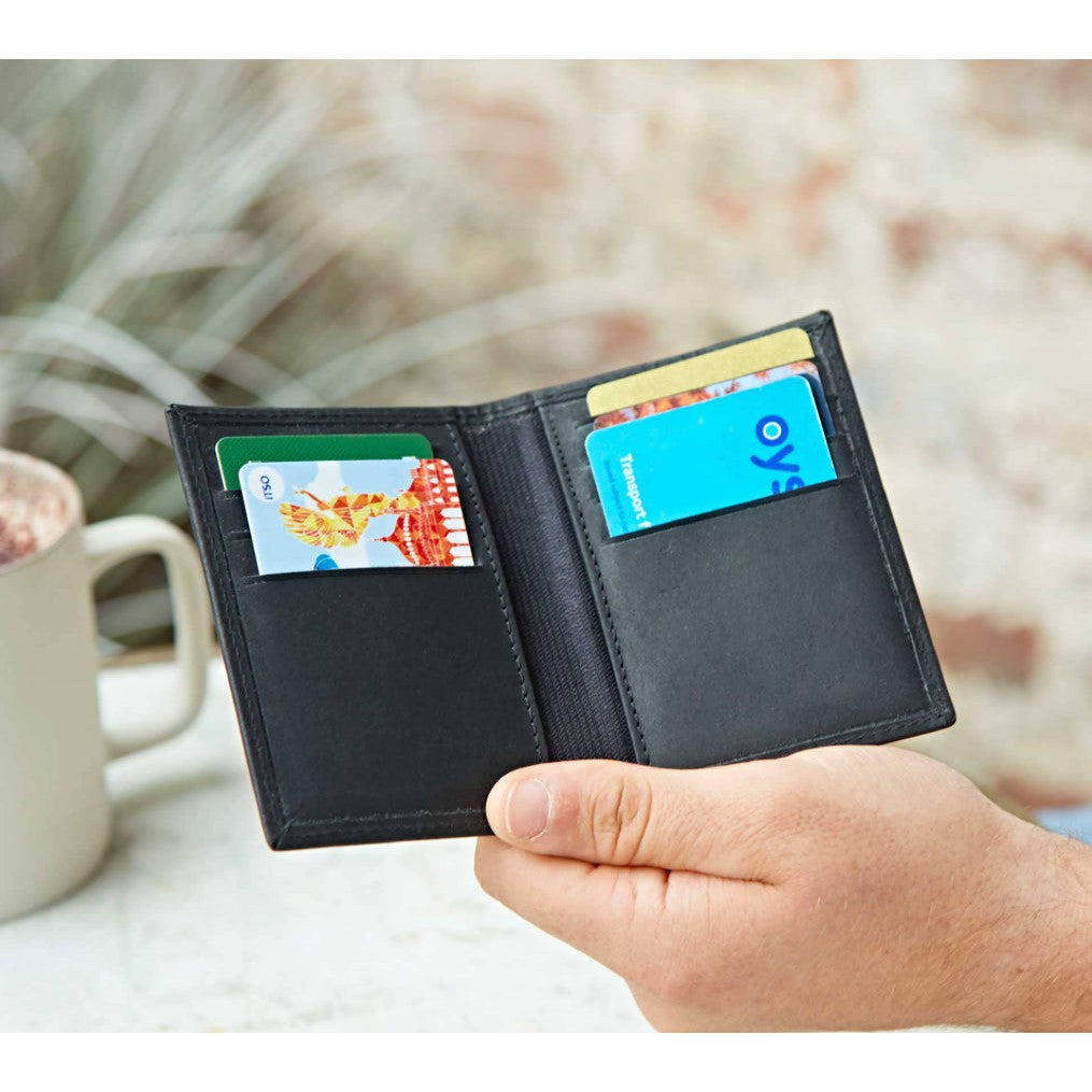 Handmade Buffalo Leather Credit Card Holder- Assorted Colors