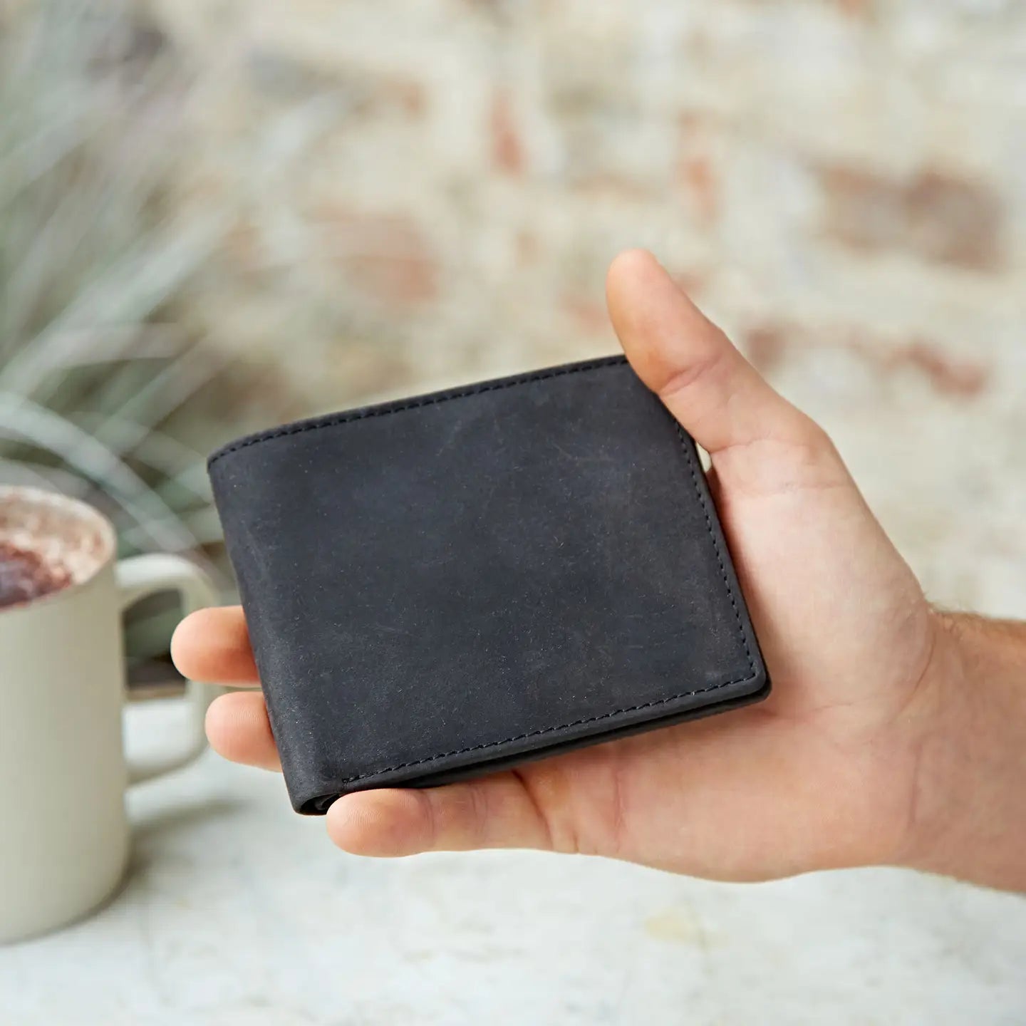 Handmade Buffalo Leather Wallet - Assorted Colors