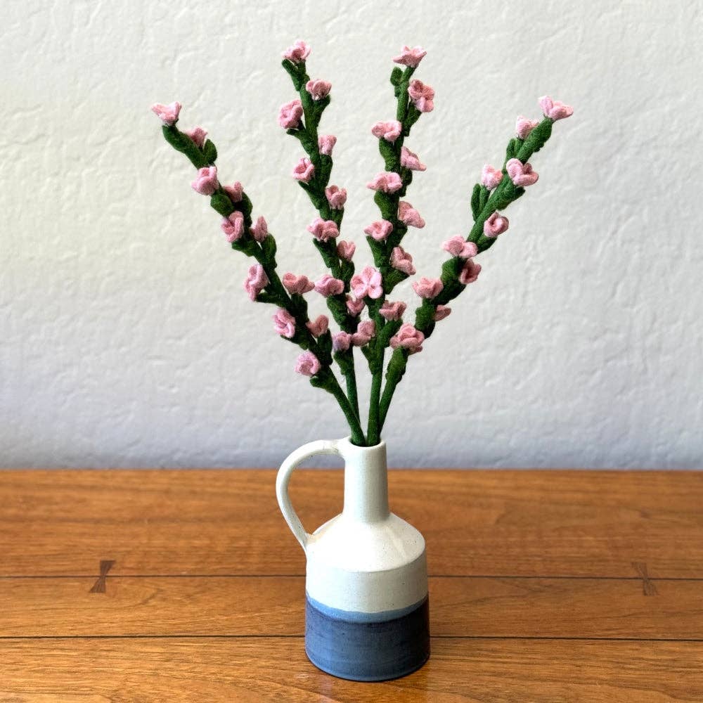 Handmade Felt Cherry Blossom- Assorted Colors- Sold Individually