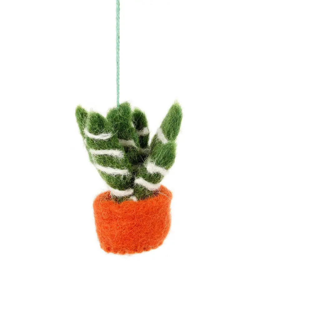 Handmade Felt Hanging Mini Plant