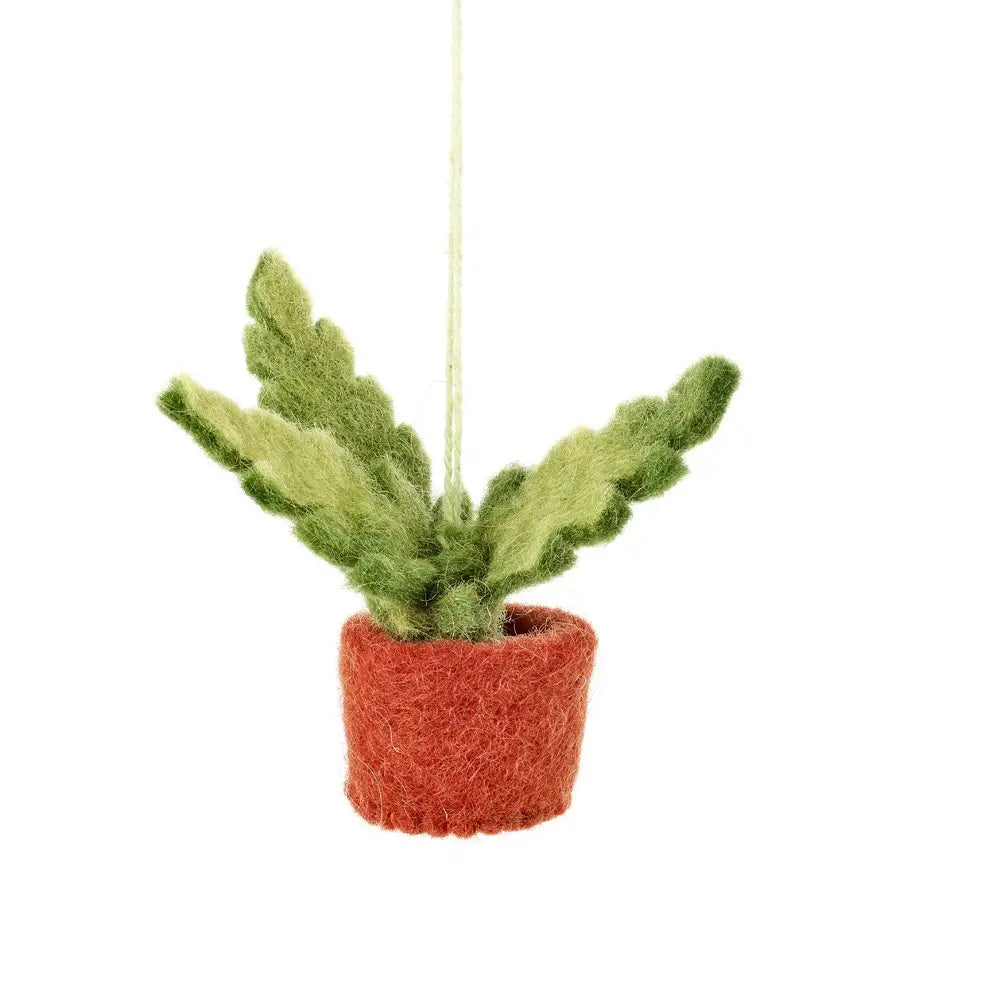 Handmade Felt Hanging Mini Plant