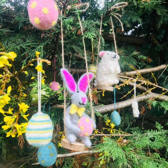 Handmade Needle Felt Easter Eggs- Assorted Styles/Colors- Sold Individually