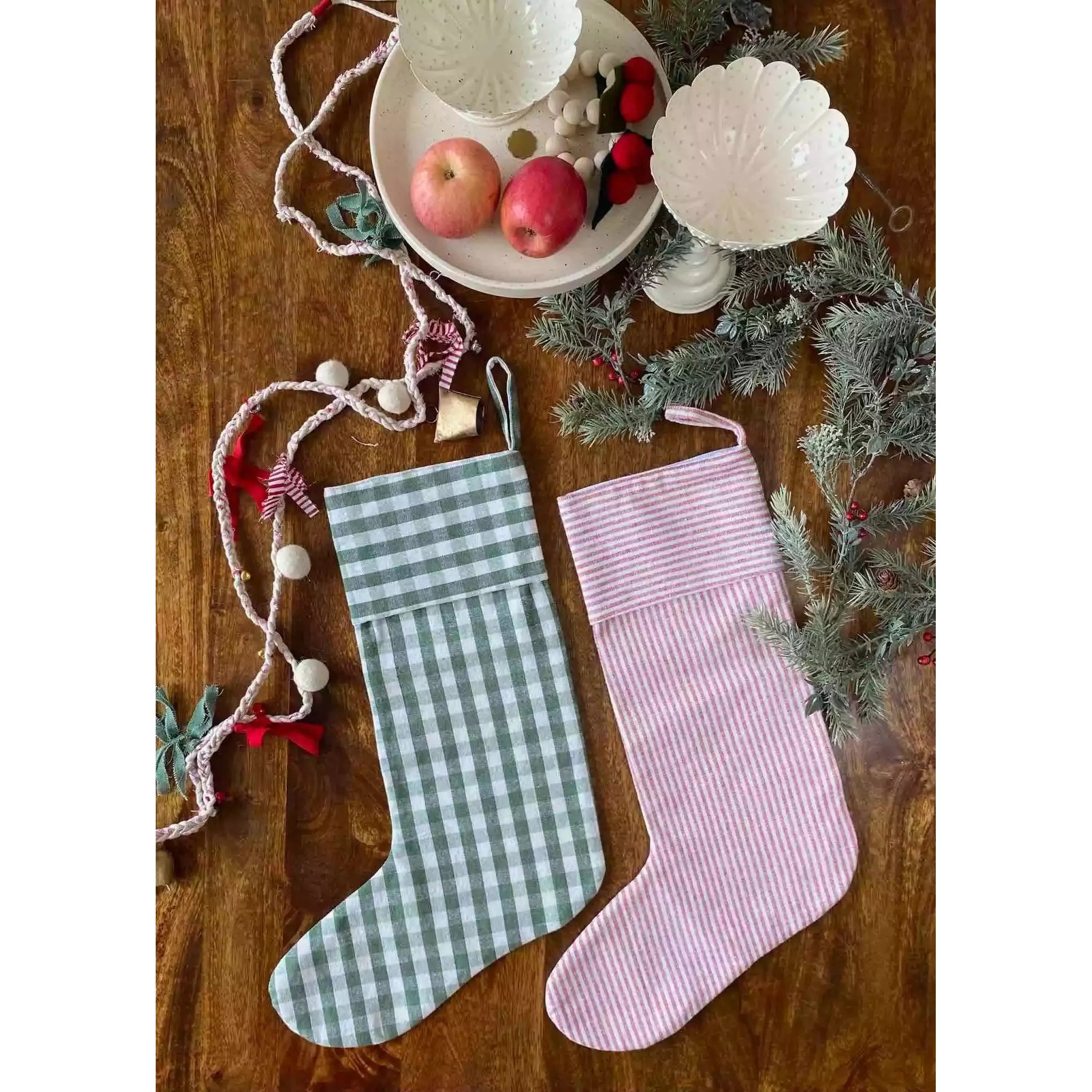 Handwoven Christmas Stocking- Assorted Designs- Sold Individually