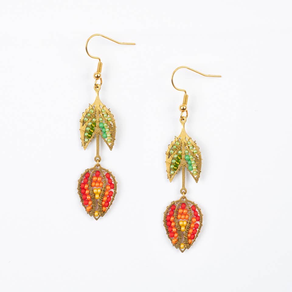 Hanging Tulip Earrings- Assorted Colors