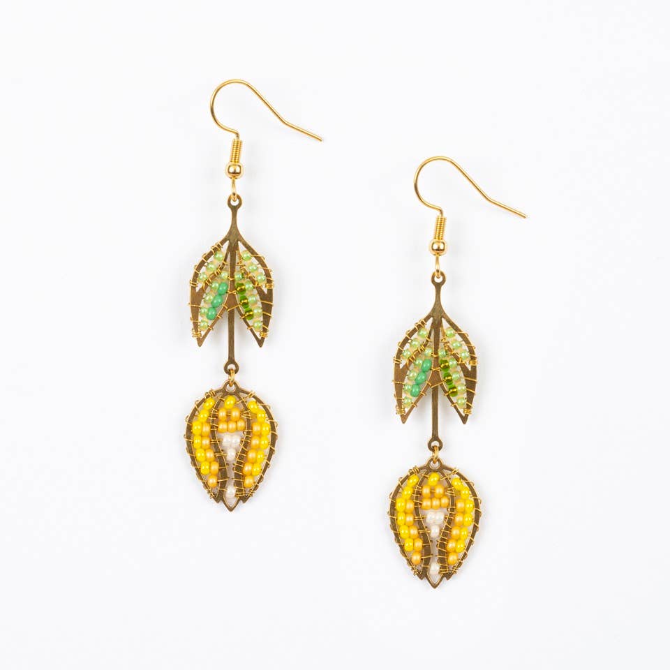 Hanging Tulip Earrings- Assorted Colors
