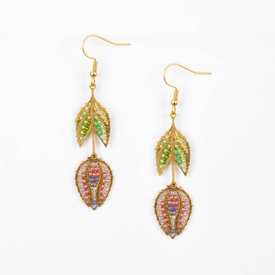 Hanging Tulip Earrings- Assorted Colors