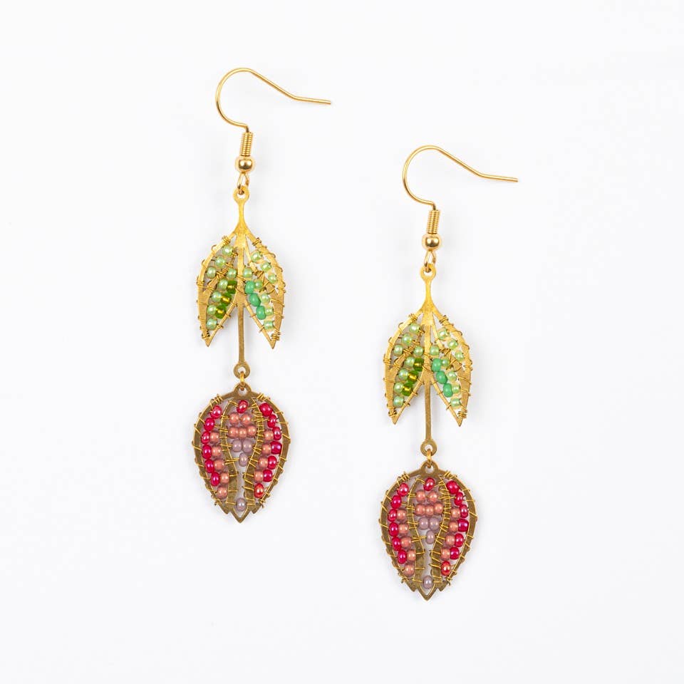 Hanging Tulip Earrings- Assorted Colors