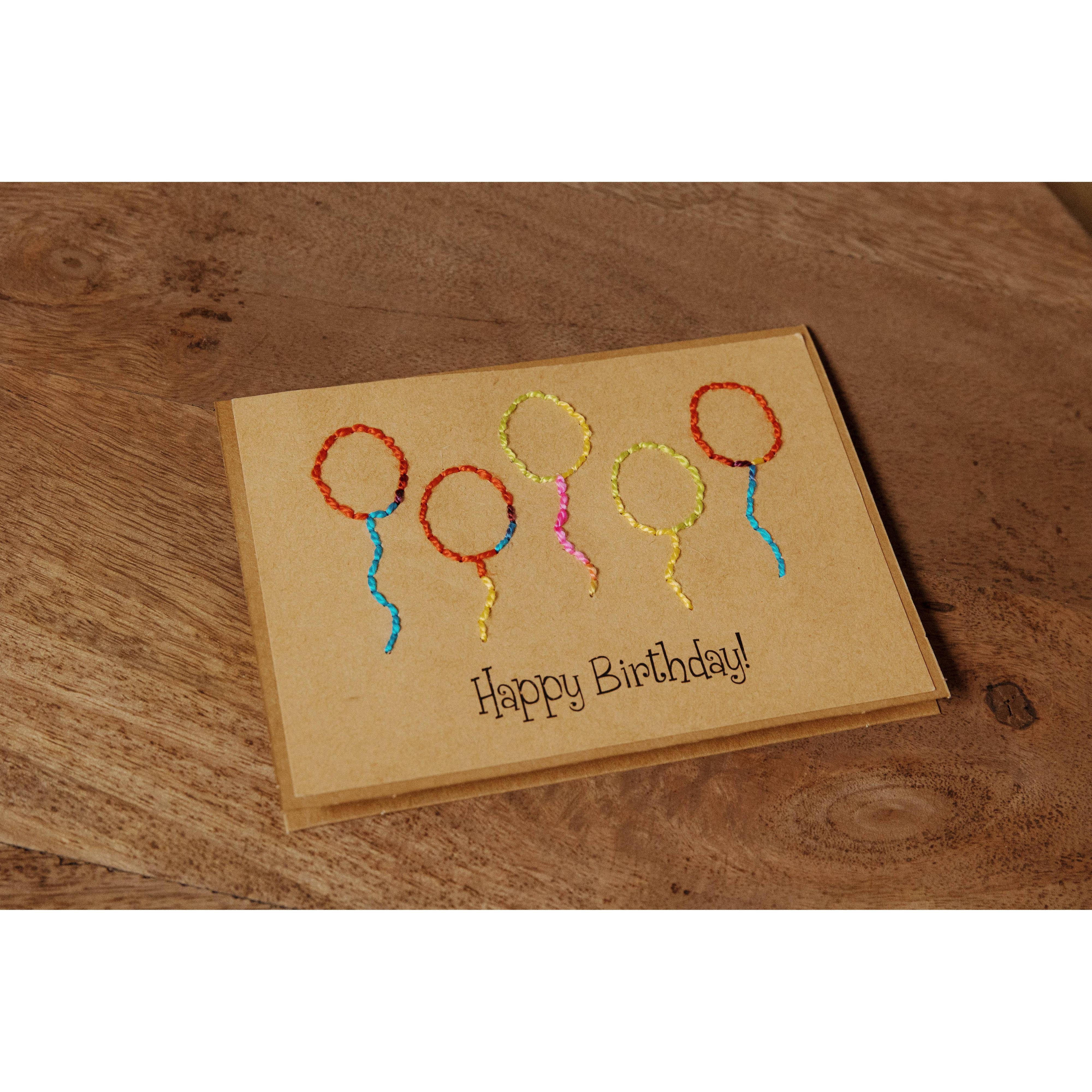 Happy Birthday Balloons Greeting Card