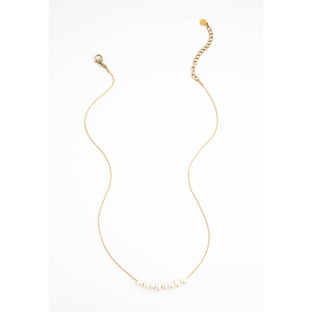 Harmony Pearl Cluster Necklace