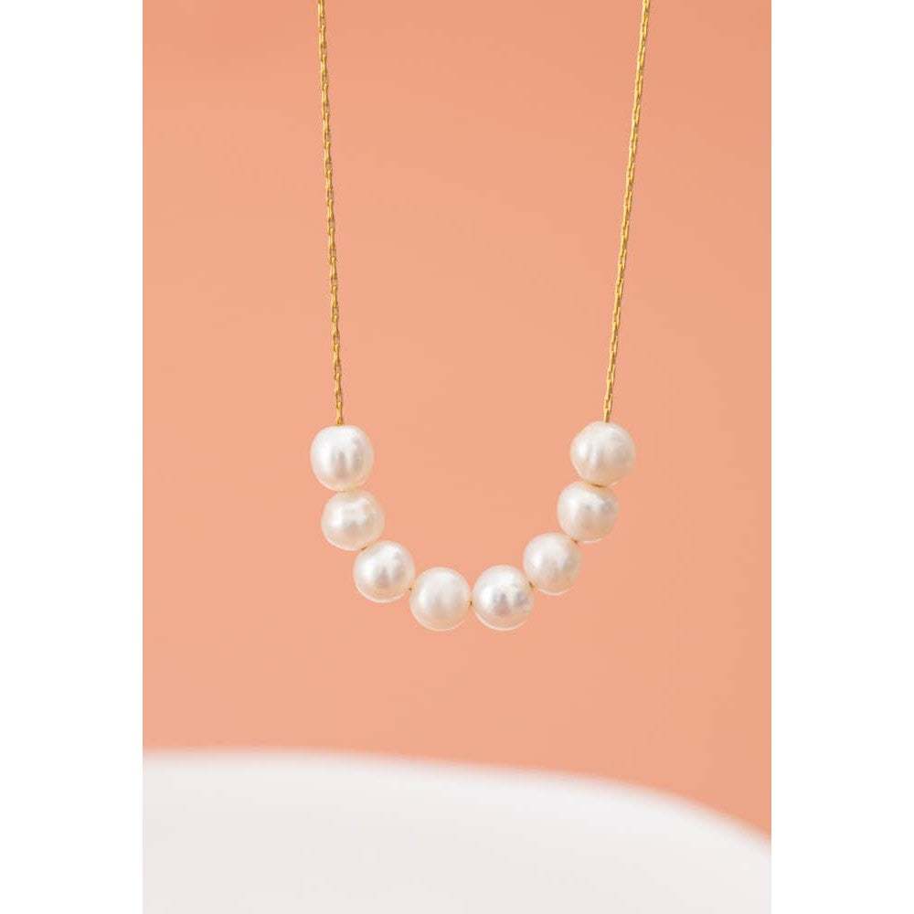 Harmony Pearl Cluster Necklace