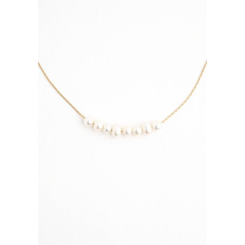 Harmony Pearl Cluster Necklace