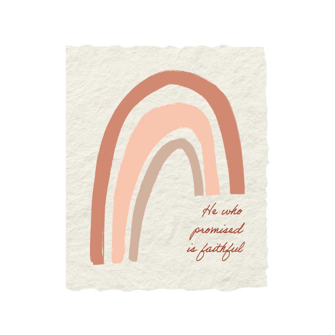 He Who Promised is Faithful- Christian Greeting Card