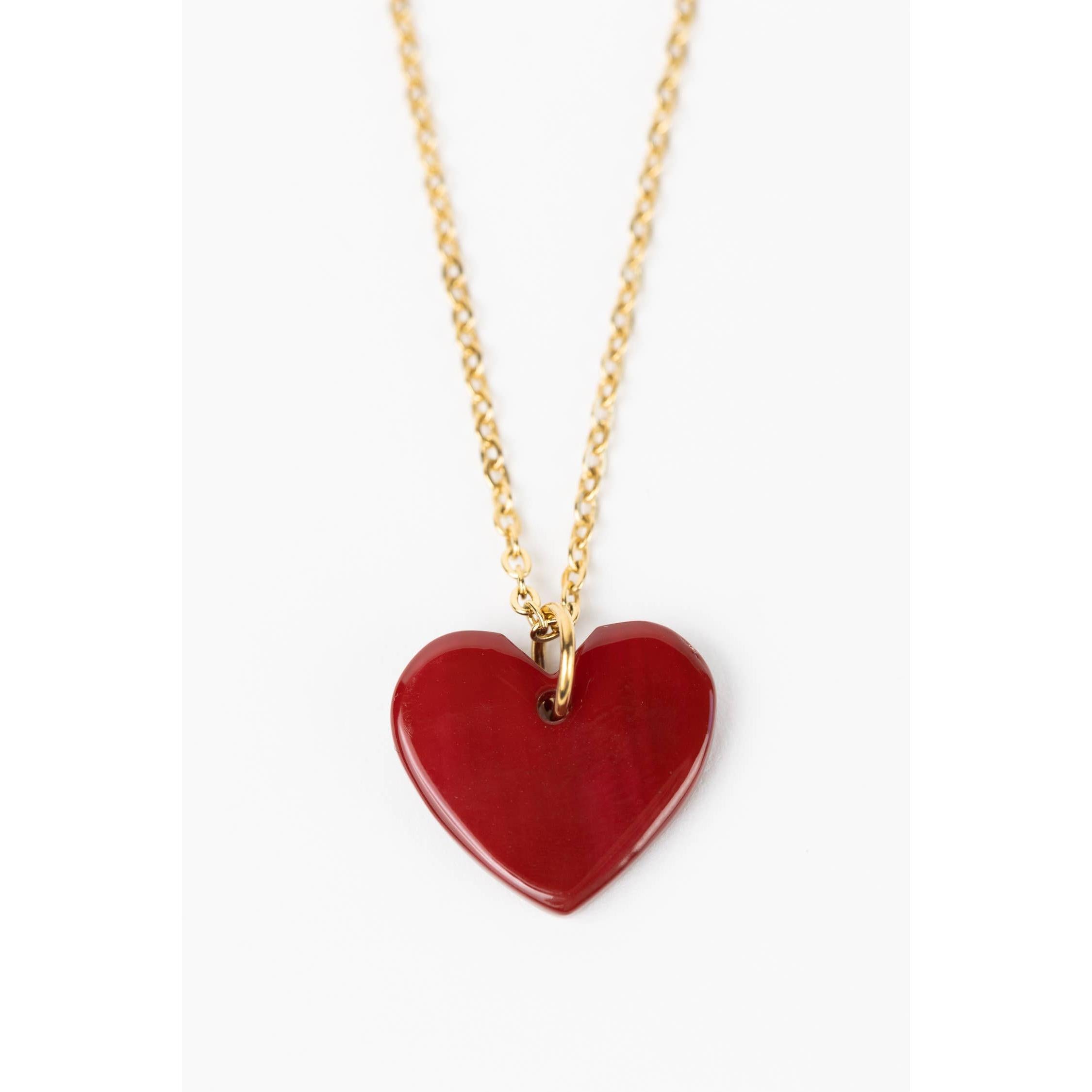 Heart Necklace- Assorted Colors- Sold Individually
