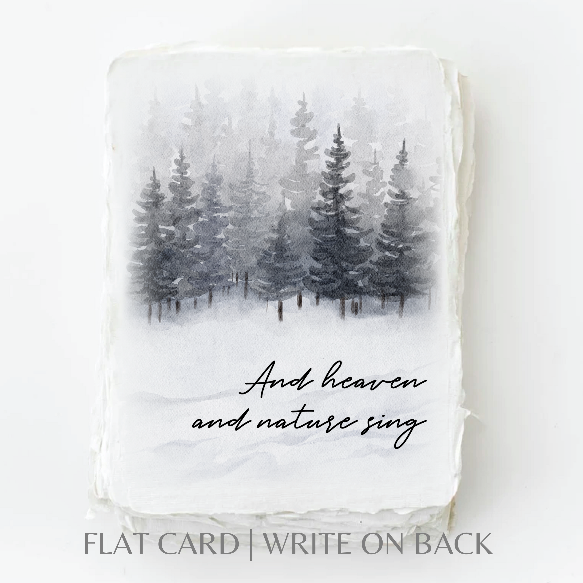 Heaven + Nature Sing Eco-Friendly Christmas Greeting Card