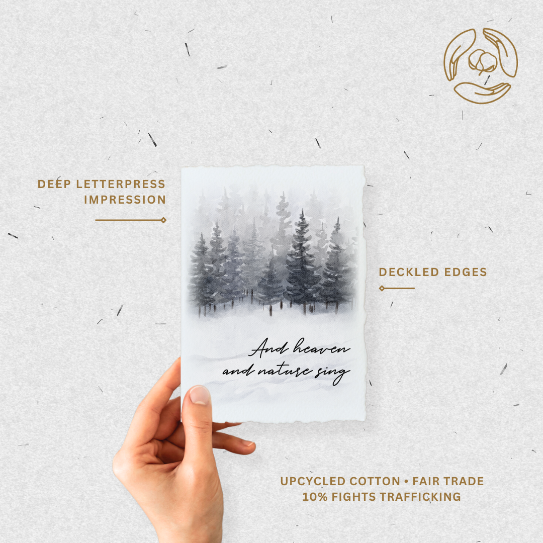 Heaven + Nature Sing Eco-Friendly Christmas Greeting Card