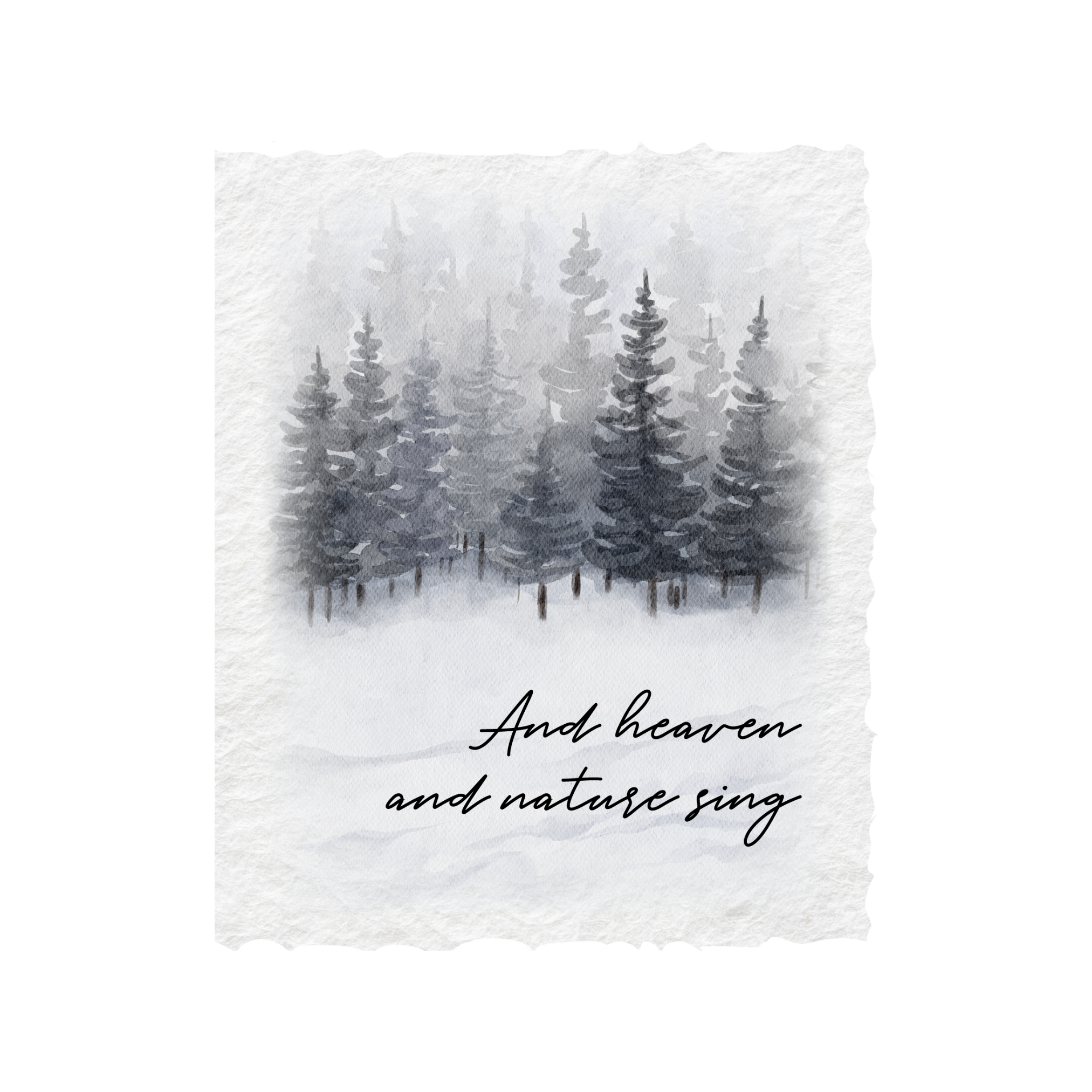 Heaven + Nature Sing Eco-Friendly Christmas Greeting Card