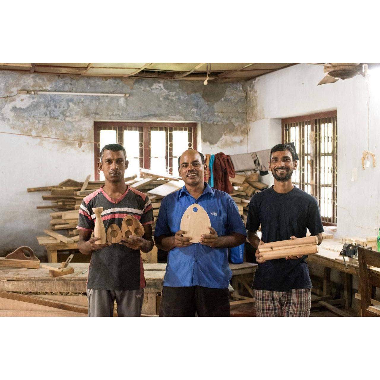 Hexagon Wooden Candle Holder -Assorted Sizes/Sold Individually